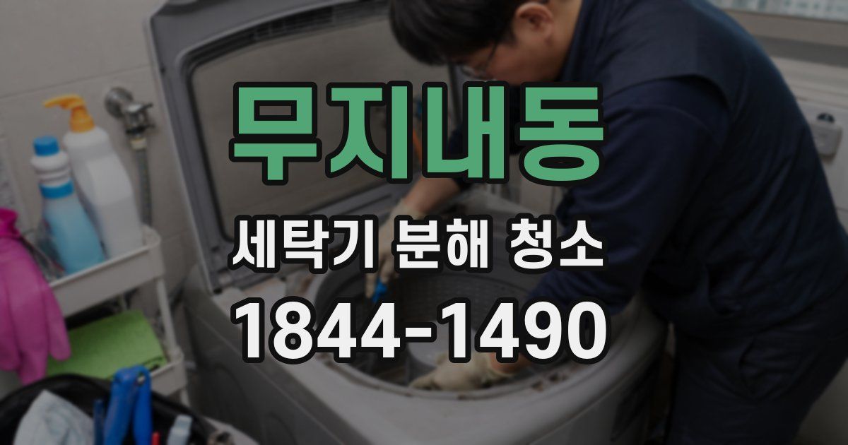 무지내동 세탁기 분해 청소