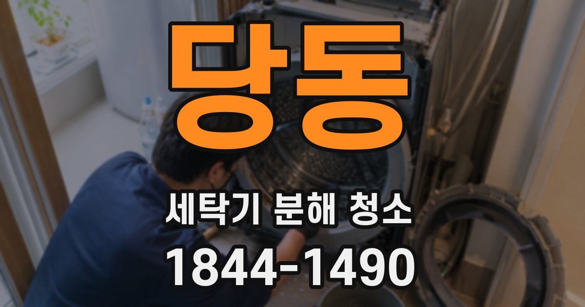 당동 세탁기 분해 청소