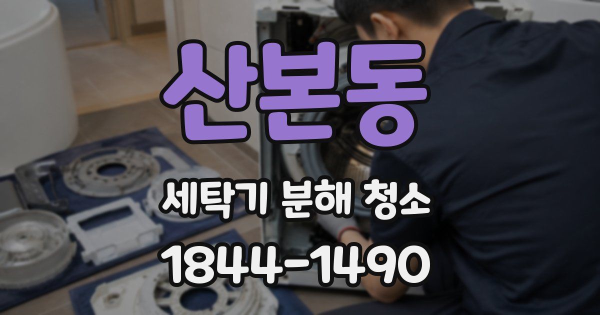 산본동 세탁기 분해 청소