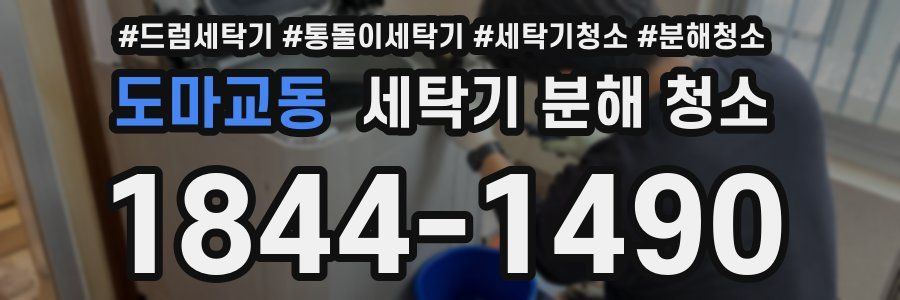 도마교동 세탁기 분해 청소