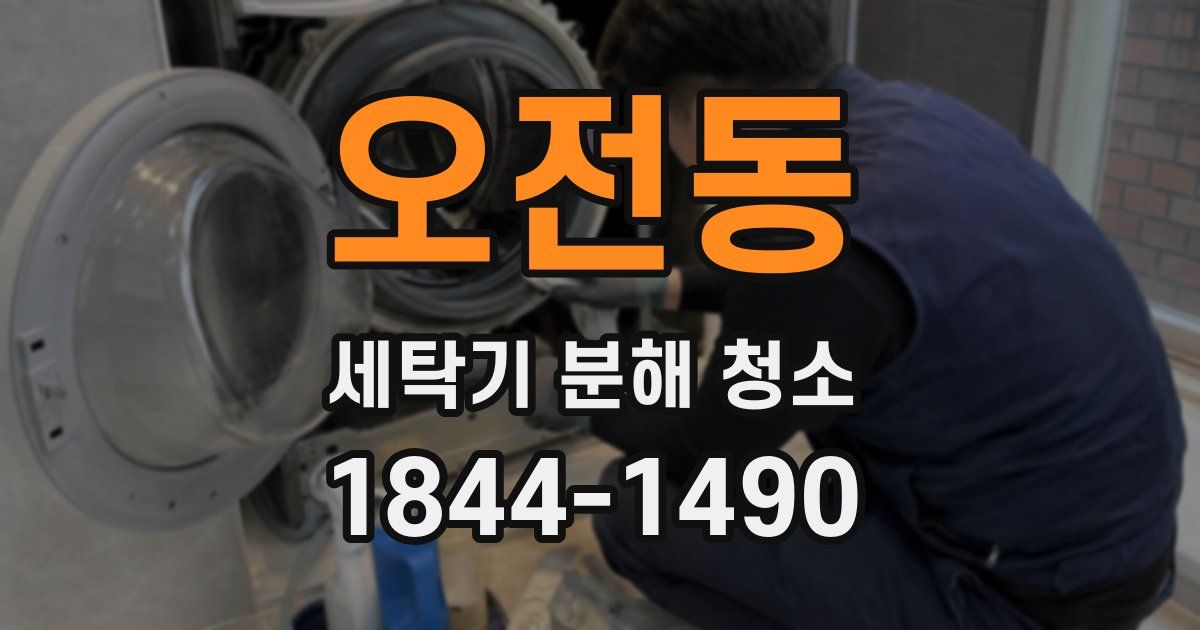 오전동 세탁기 분해 청소