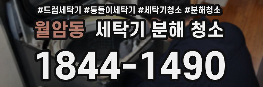 월암동 세탁기 분해 청소