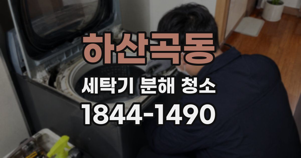 하산곡동 세탁기 분해 청소