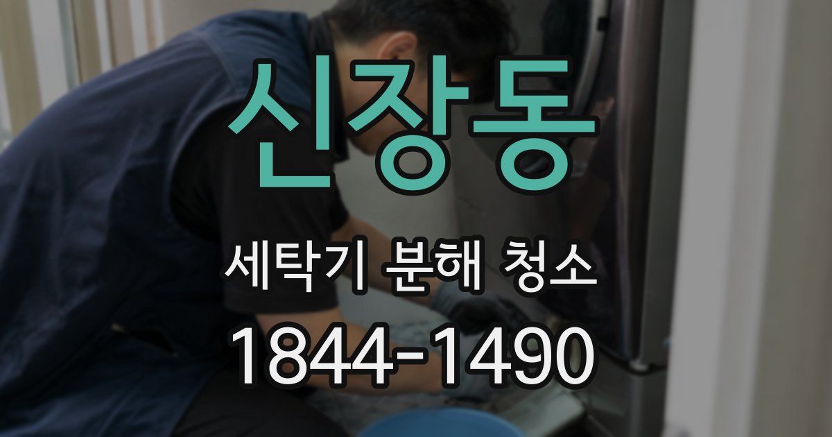 신장동 세탁기 분해 청소