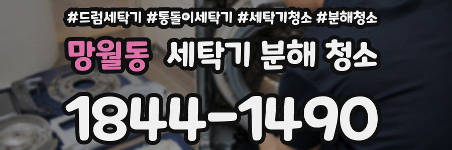 망월동 세탁기 분해 청소