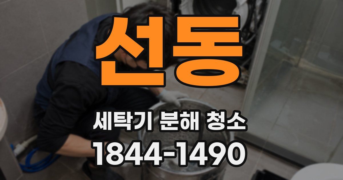 선동 세탁기 분해 청소
