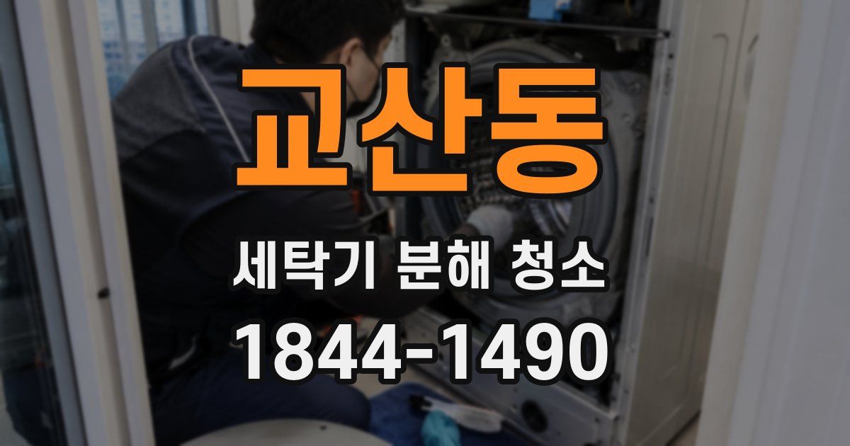 교산동 세탁기 분해 청소