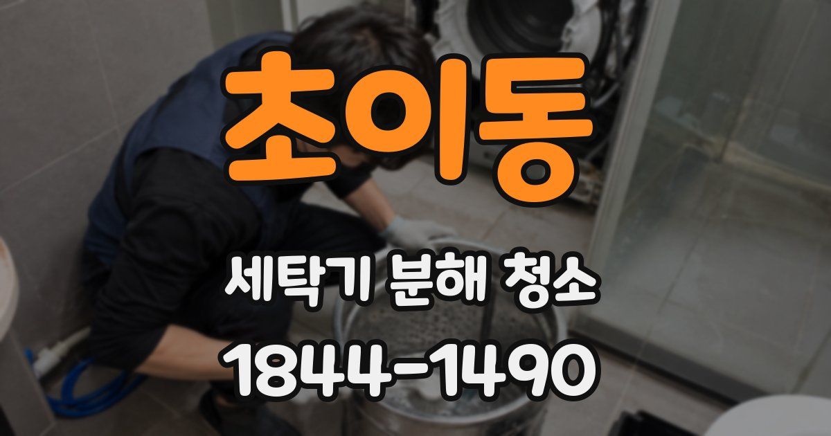 초이동 세탁기 분해 청소
