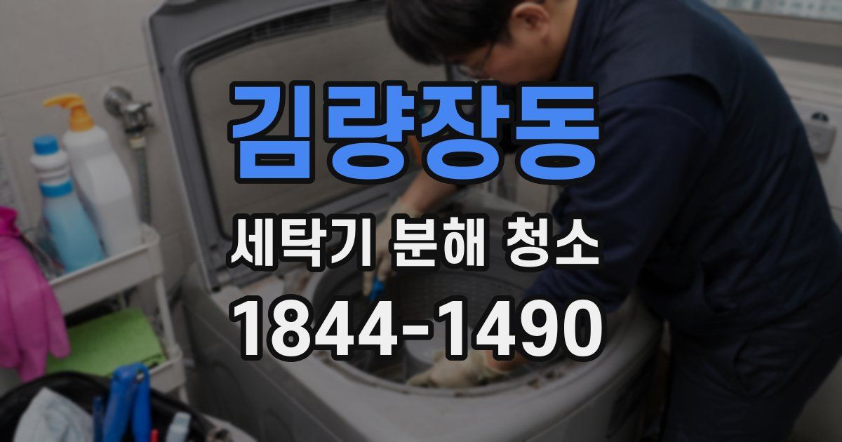 김량장동 세탁기 분해 청소