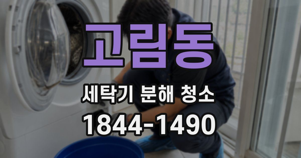 고림동 세탁기 분해 청소