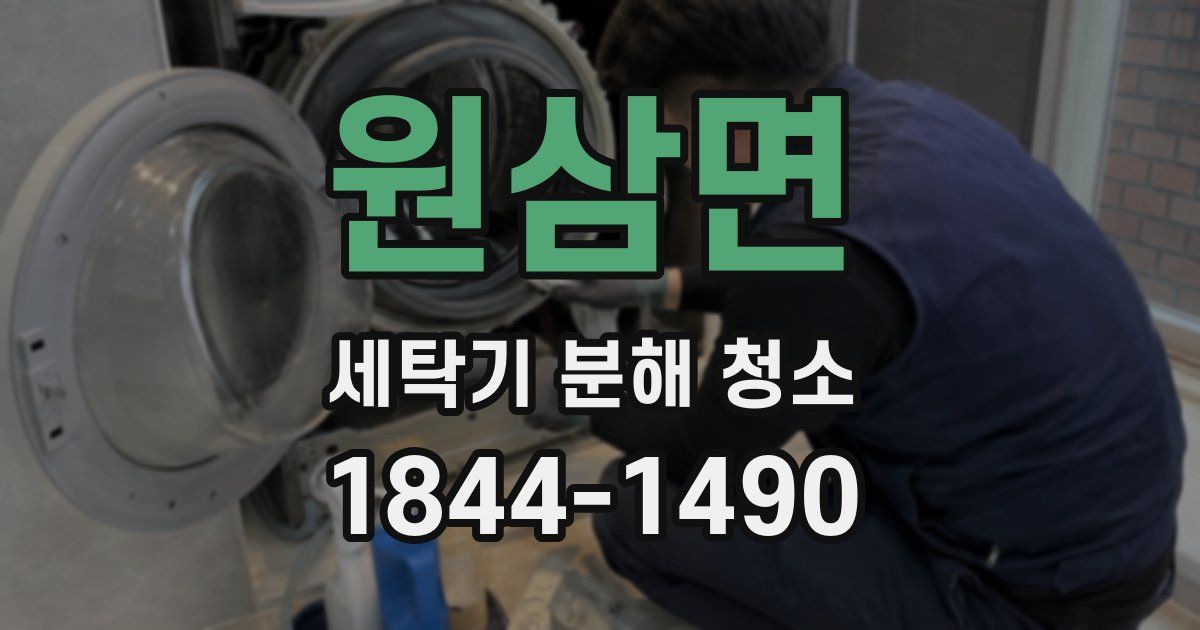 원삼면 세탁기 분해 청소