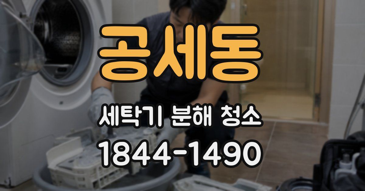 공세동 세탁기 분해 청소