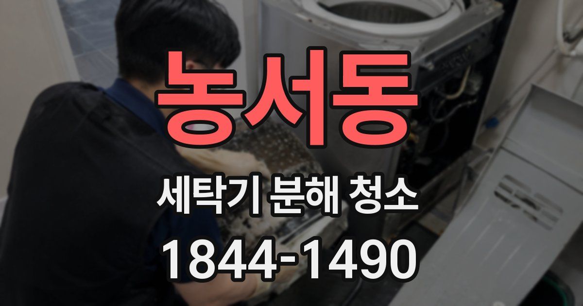 농서동 세탁기 분해 청소