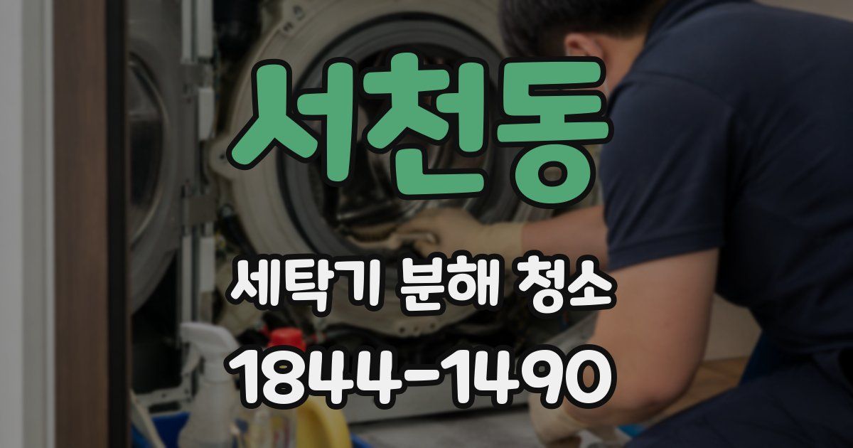 서천동 세탁기 분해 청소