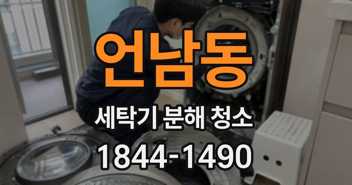 언남동 세탁기 분해 청소
