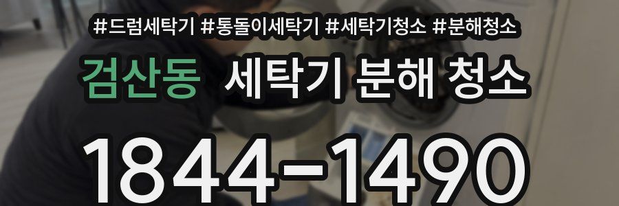 검산동 세탁기 분해 청소