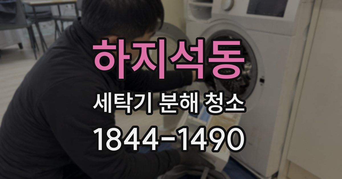 하지석동 세탁기 분해 청소