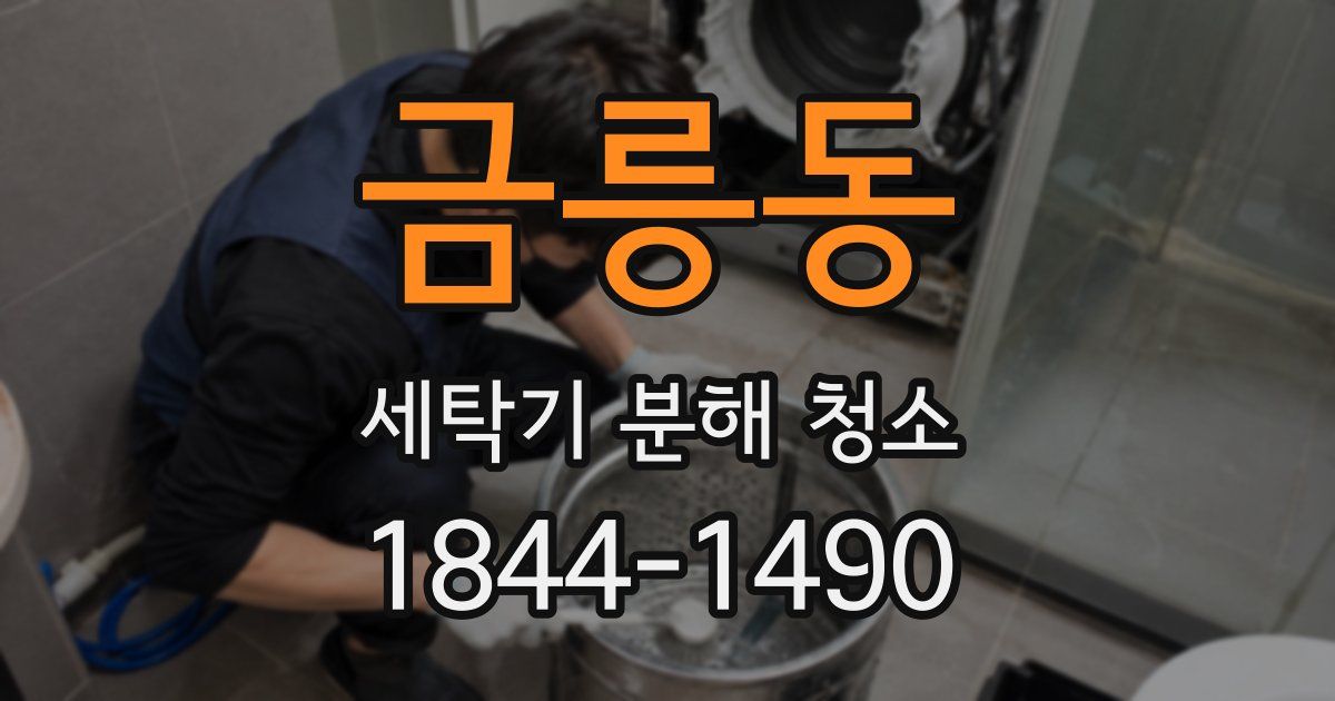 금릉동 세탁기 분해 청소