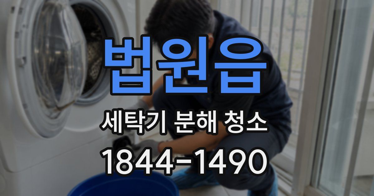 법원읍 세탁기 분해 청소