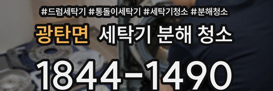광탄면 세탁기 분해 청소