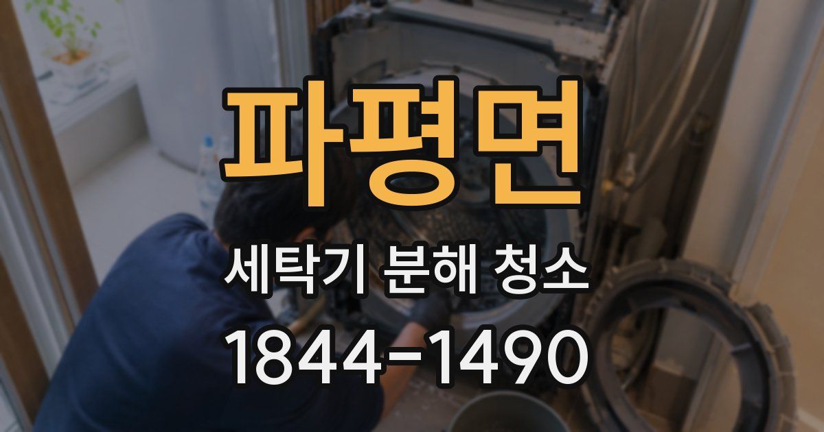 파평면 세탁기 분해 청소