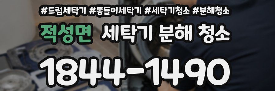 적성면 세탁기 분해 청소