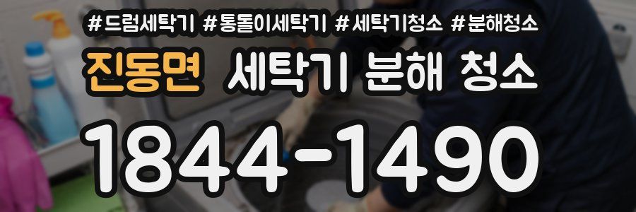 진동면 세탁기 분해 청소