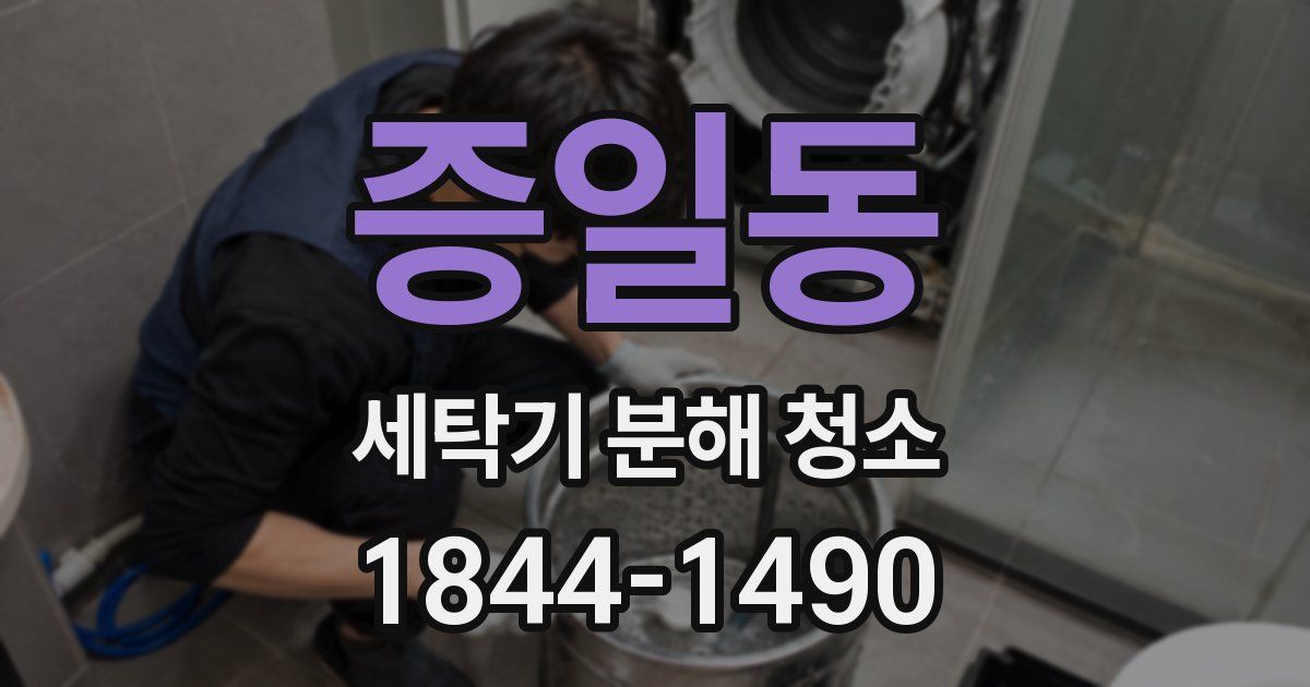 증일동 세탁기 분해 청소