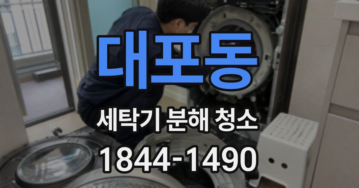 대포동 세탁기 분해 청소