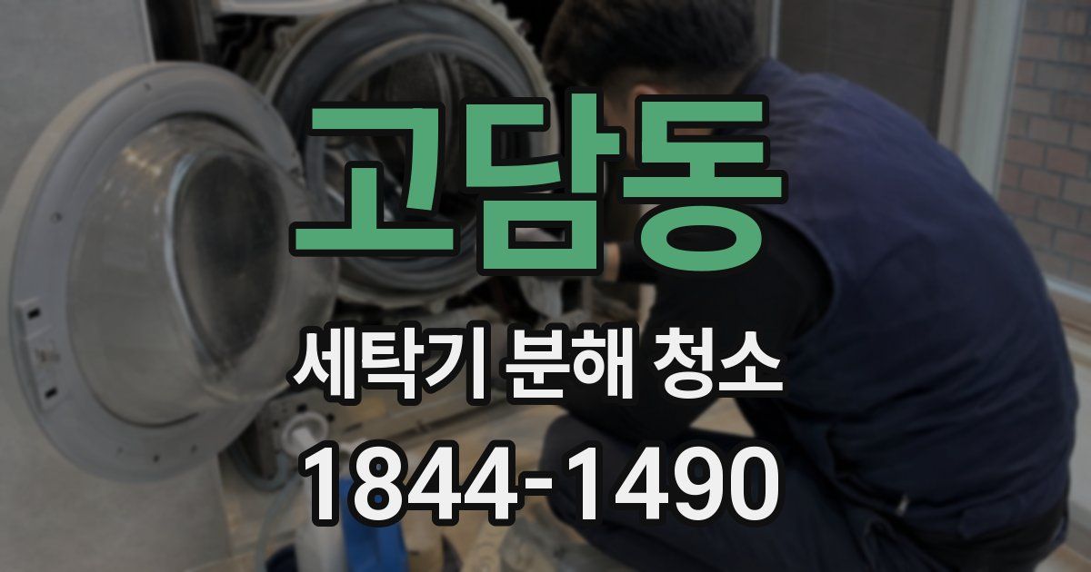 고담동 세탁기 분해 청소