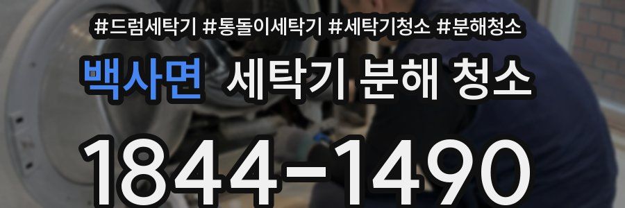 백사면 세탁기 분해 청소