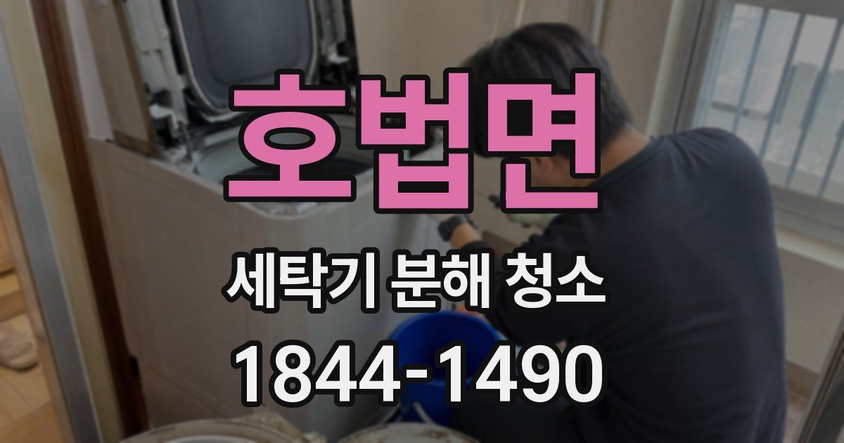 호법면 세탁기 분해 청소
