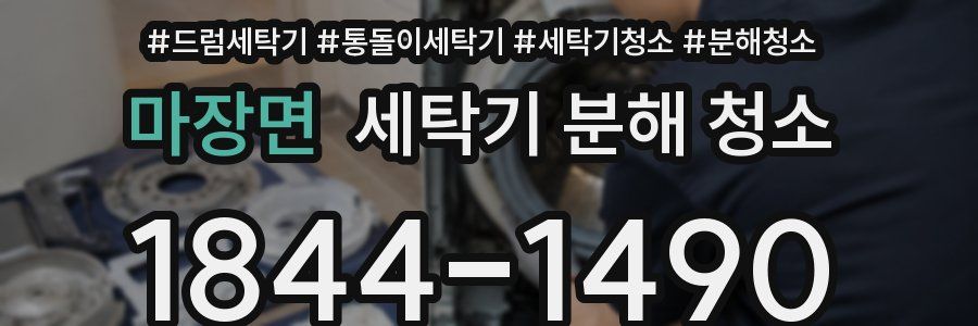 마장면 세탁기 분해 청소