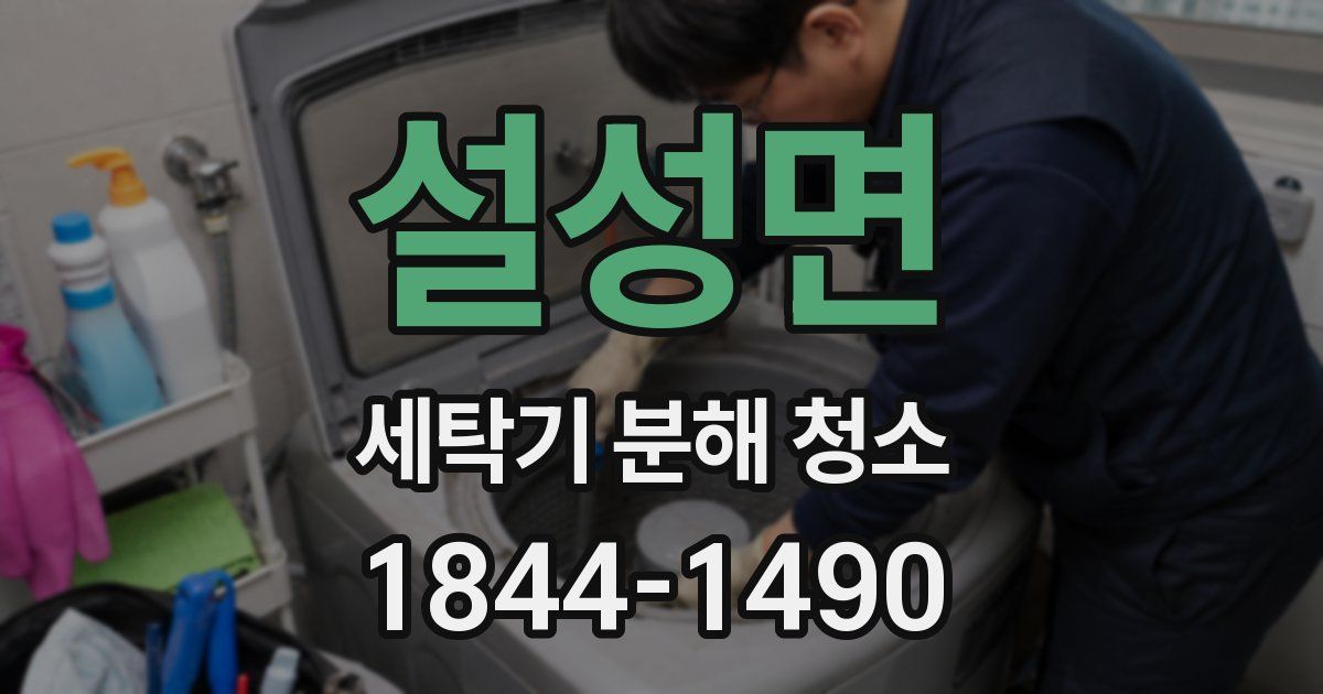 설성면 세탁기 분해 청소