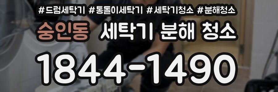 숭인동 세탁기 분해 청소