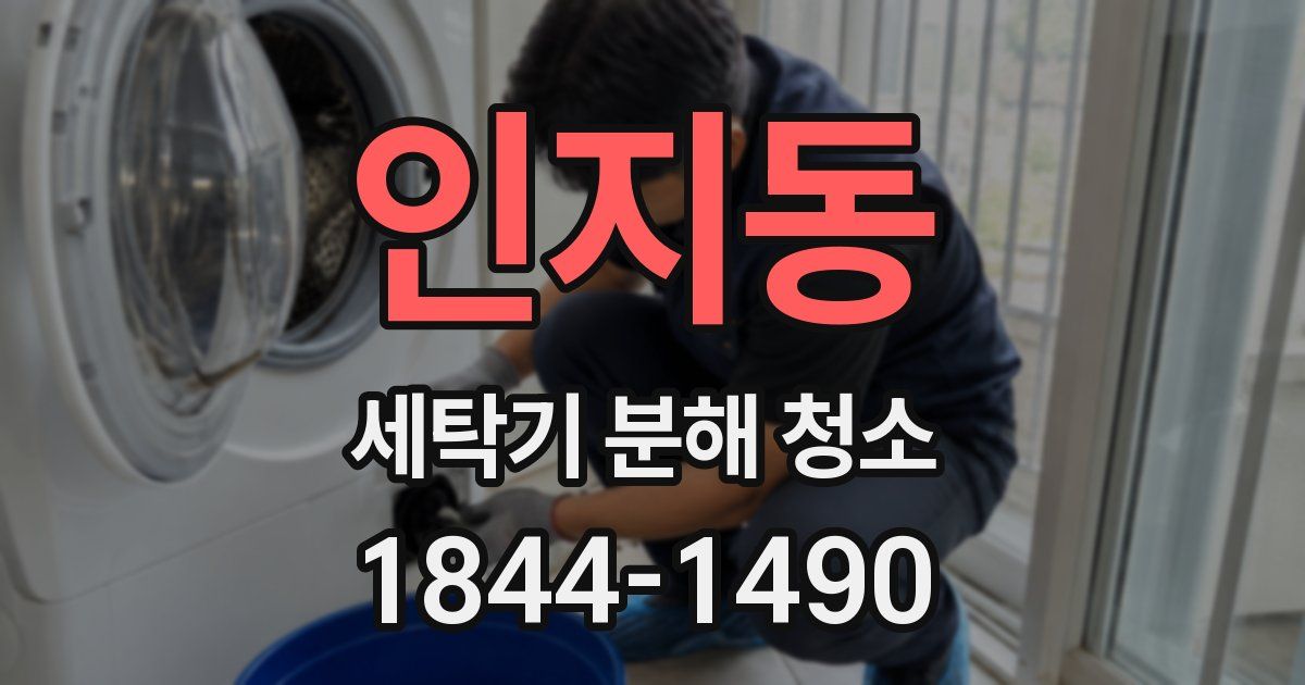 인지동 세탁기 분해 청소