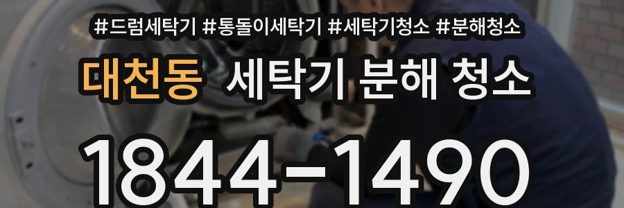 대천동 세탁기 분해 청소