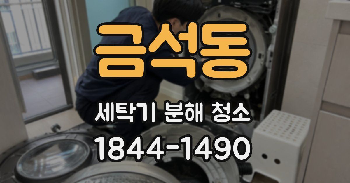금석동 세탁기 분해 청소