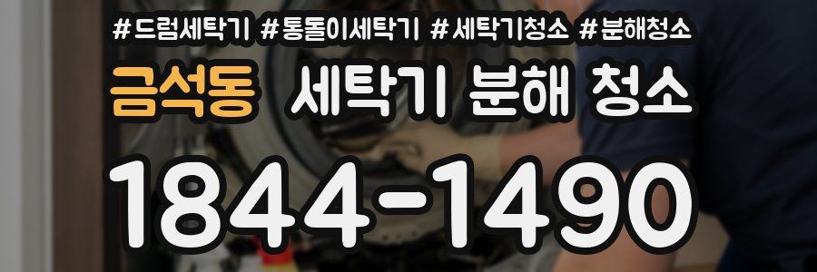 금석동 세탁기 분해 청소