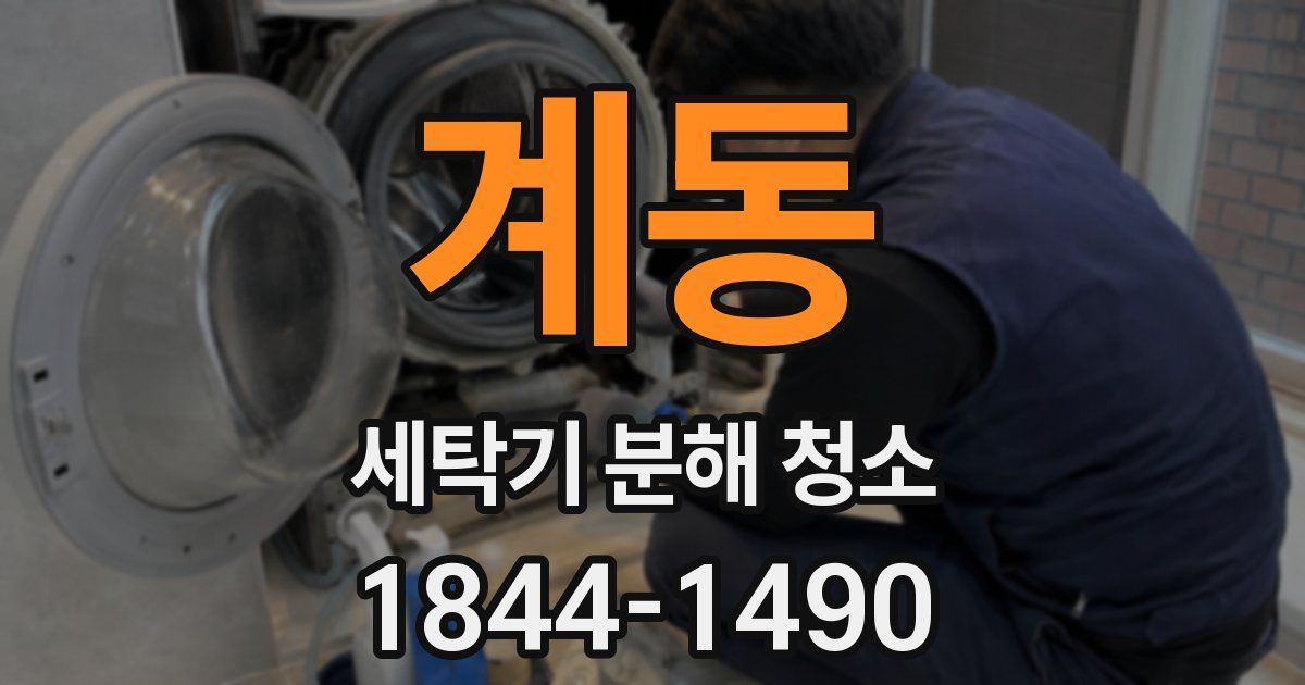 계동 세탁기 분해 청소