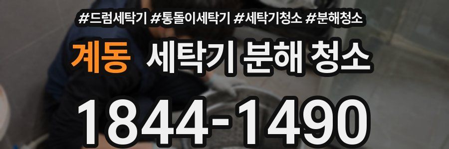 계동 세탁기 분해 청소