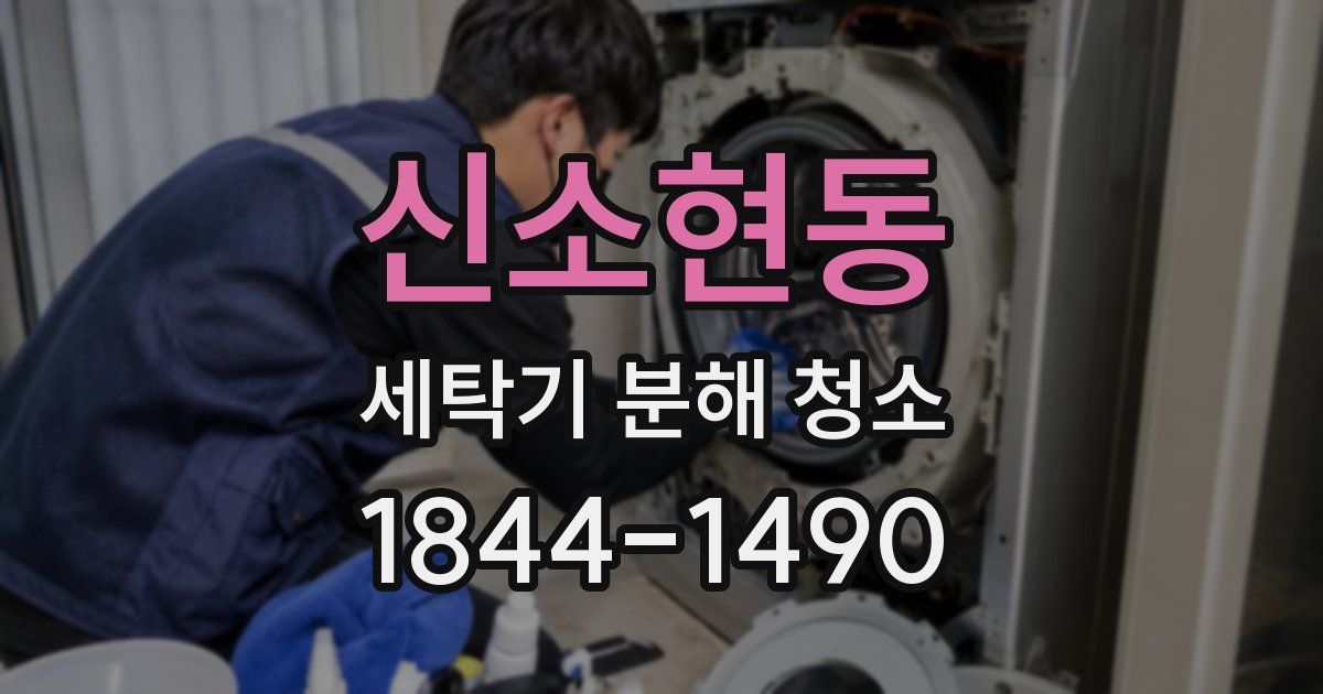 신소현동 세탁기 분해 청소