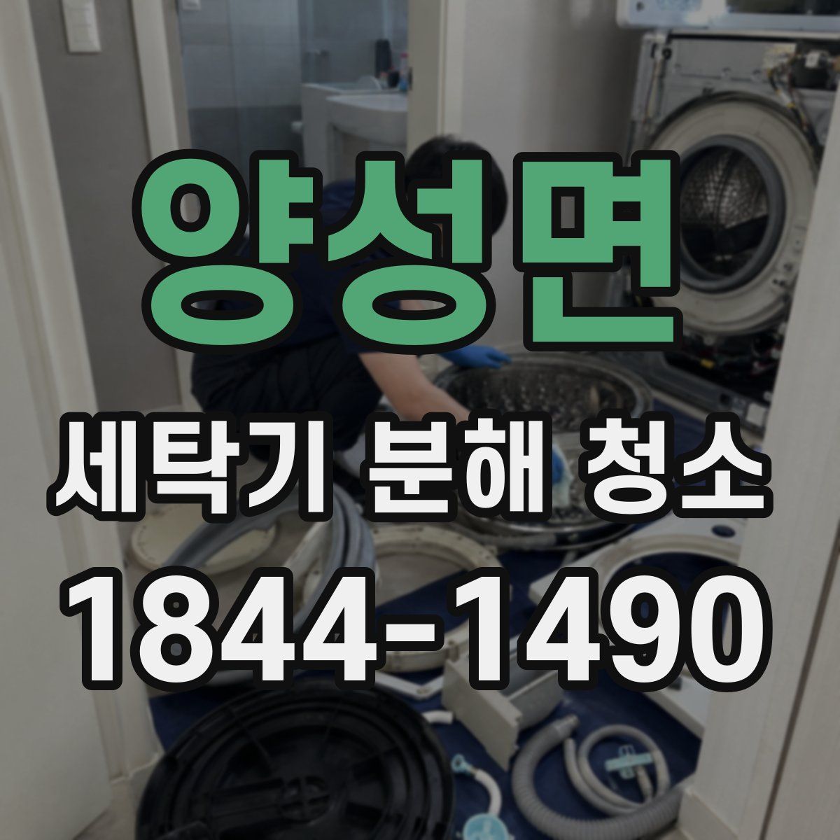 양성면 세탁기 분해 청소