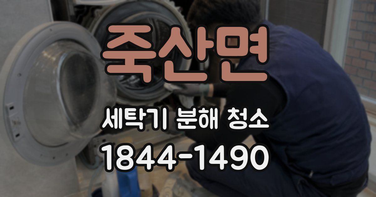 죽산면 세탁기 분해 청소