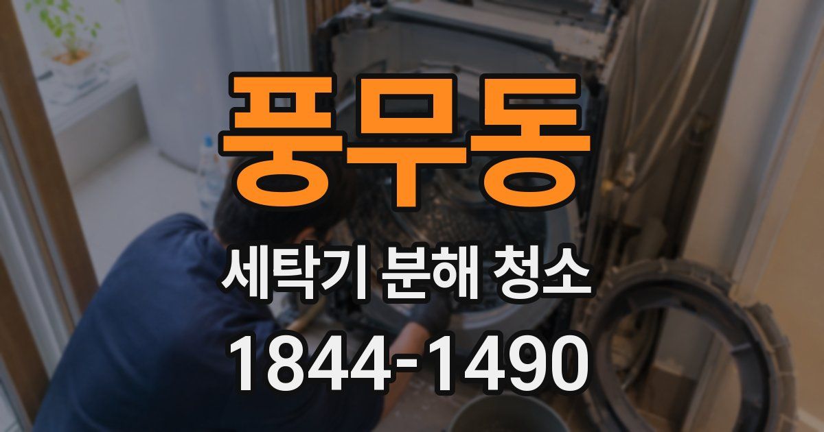 풍무동 세탁기 분해 청소