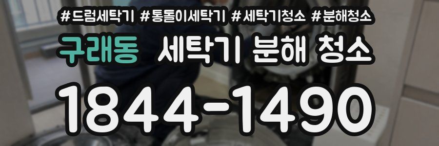 구래동 세탁기 분해 청소