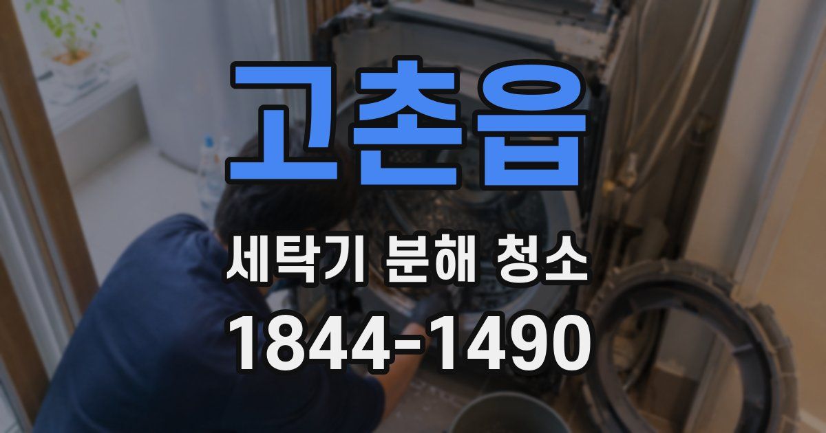 고촌읍 세탁기 분해 청소
