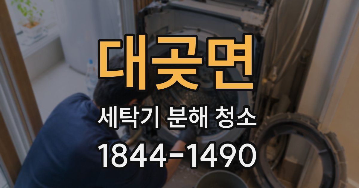 대곶면 세탁기 분해 청소
