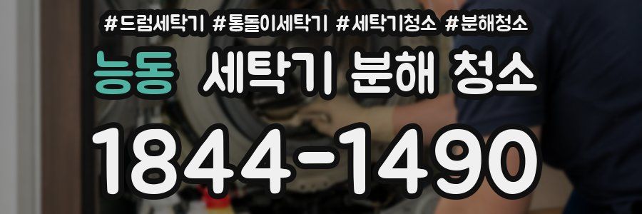 능동 세탁기 분해 청소