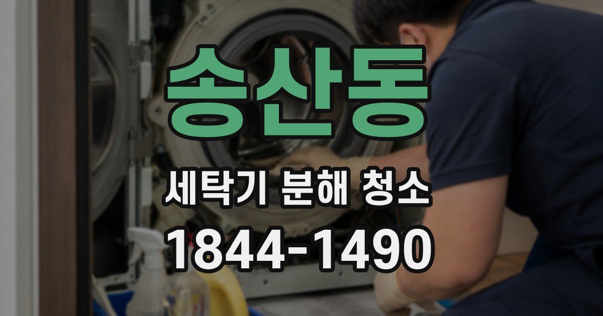 송산동 세탁기 분해 청소